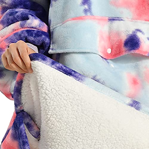 Krifey Wearable Blanket Hoodie, Oversized Sherpa Hooded as Birthday Gifts for Mom Women Girlfriend Men, Cozy Sweatshirt with Giant Pocket - Image 2