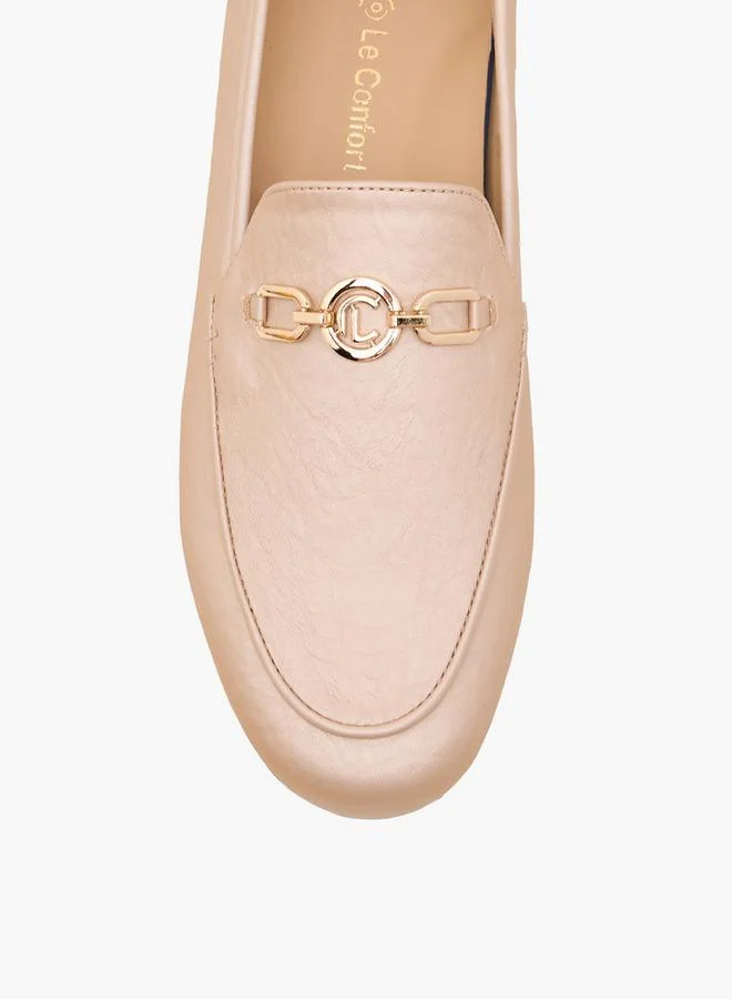 Le Confort BEIGE Women Block Heel Comfort Loafers for Women | Best Price UAE