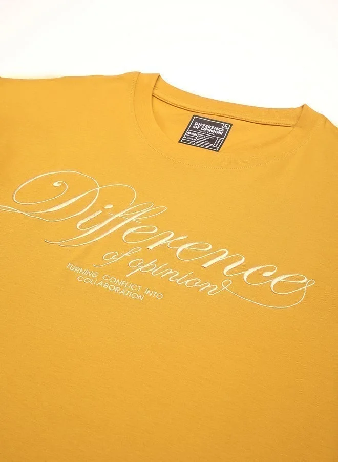 Difference of Opinion Men Oversized Embroidery Detail T-Shirt