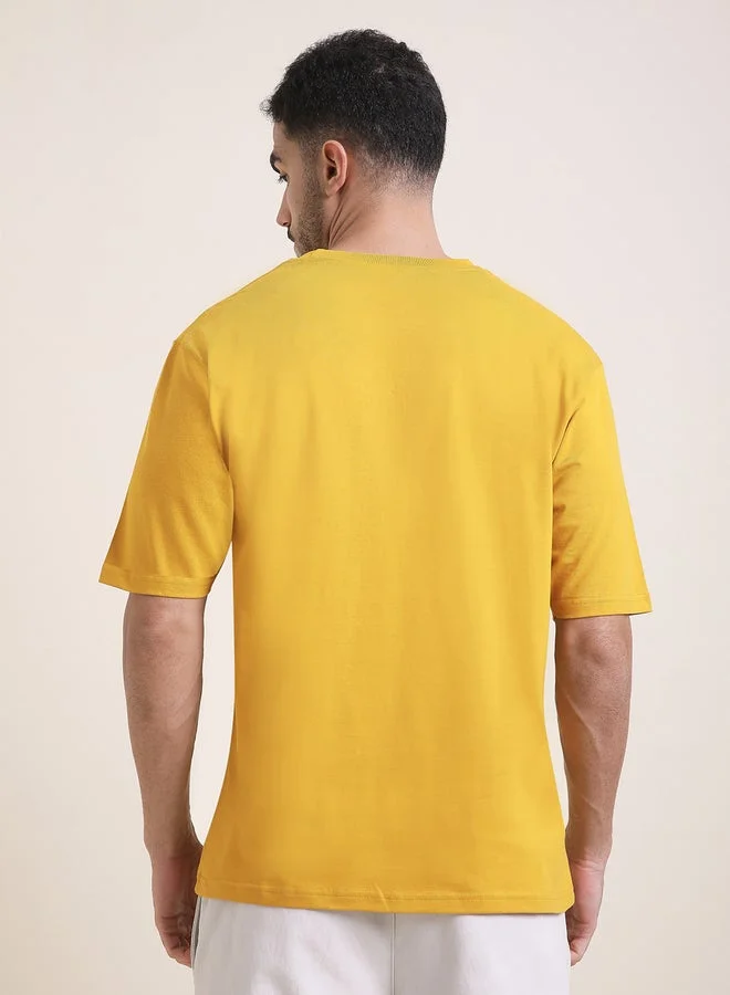 Difference of Opinion Men Oversized Embroidery Detail T-Shirt