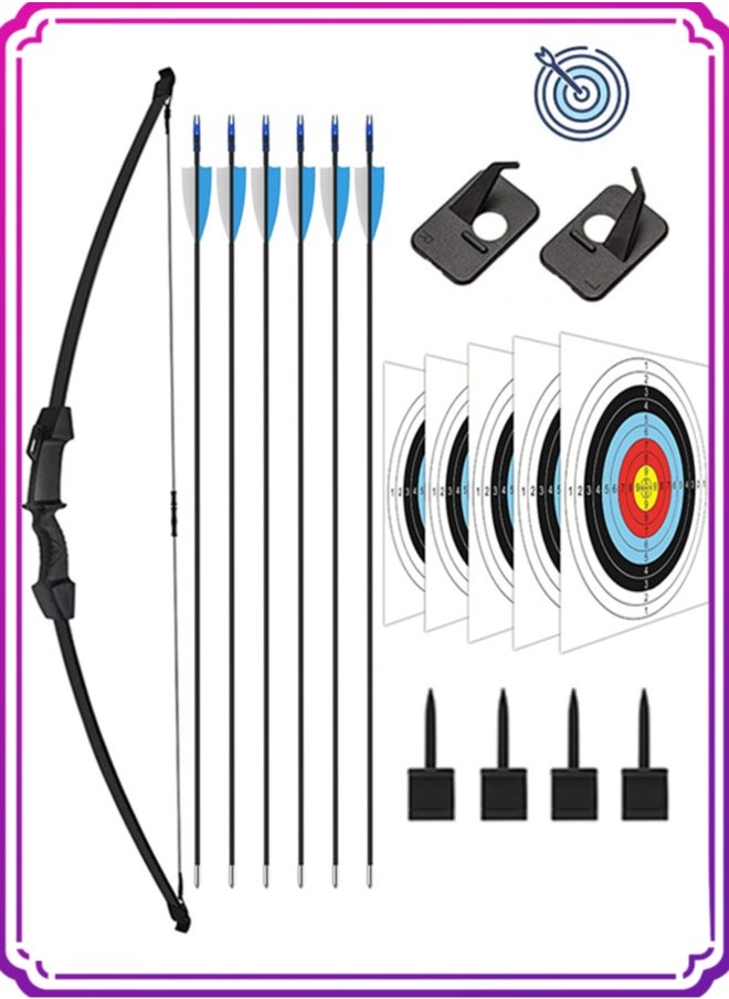 APEX Bow and Arrow Set for Teens, Beginner Practice Bow, Youth Bow and Arrow with 6 Arrows and Accessories for Outdoor Sports Game  - Image 1