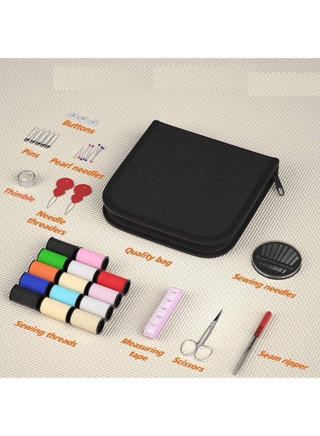 JAYATO Sewing Kit for Adults, Needle and Thread Kit with Sewing Supplies and Accessories for Kids, Starters, Travelers, Emergency, Contains Thread, Needles, Scissors, Measuring Tape - Image 2