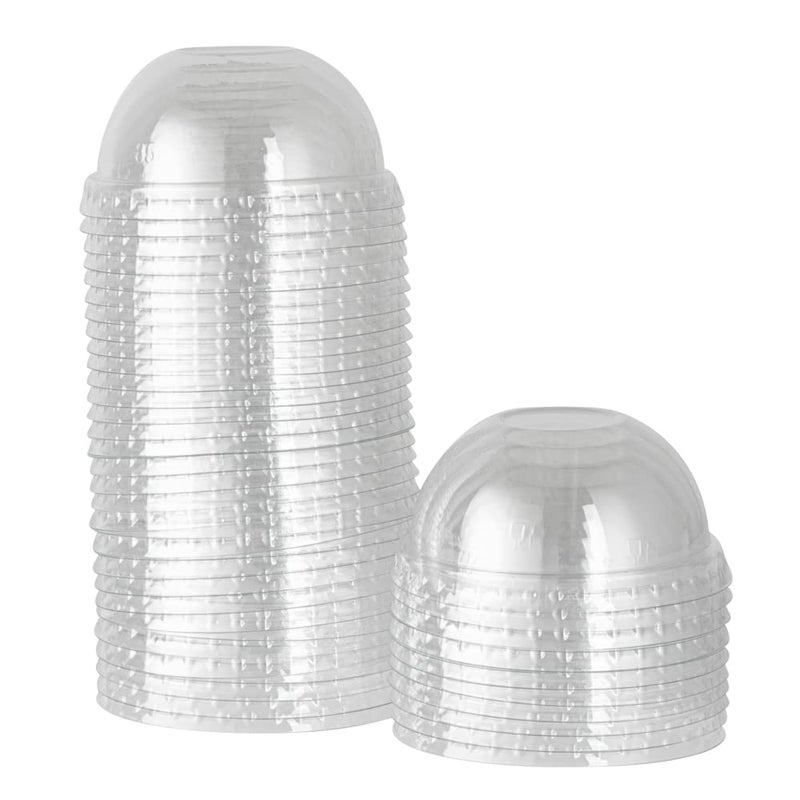 LIDS ONLY DomeShaped Lids 50 Transparent Plastic Lids For 5 Ounce Coppetta To Go Cups Cups Sold Separately Disposable Clear Plastic Dessert Cups Lids For Dessert Takeaways Restaurantware