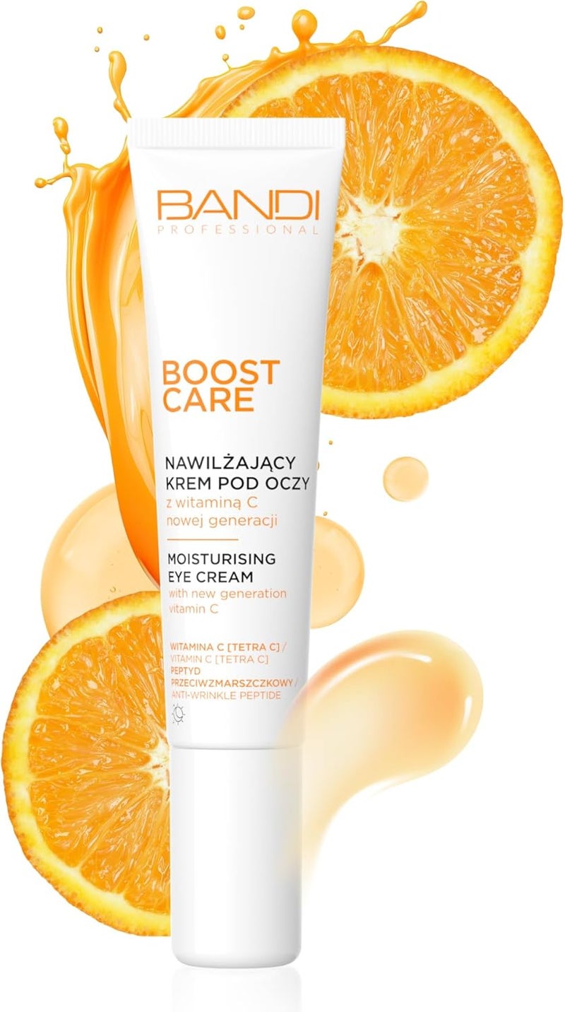 Bandi Moisturising Eye Cream With Tetra c For Dark Circles Wrinkles Brightening Skin Tone Antiageing Hydration Lightweight Texture For Sensitive Skin Perfect For Summer Use