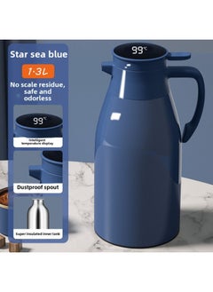 Hot Water Kettle Home Temperature Show Coffee Hot Water Kettle For Home Use-Color:Warm Display Model + Thickened Material + 48-hour Powerful Temperature Locking [xinghai Blue]-Capacity:1.0L