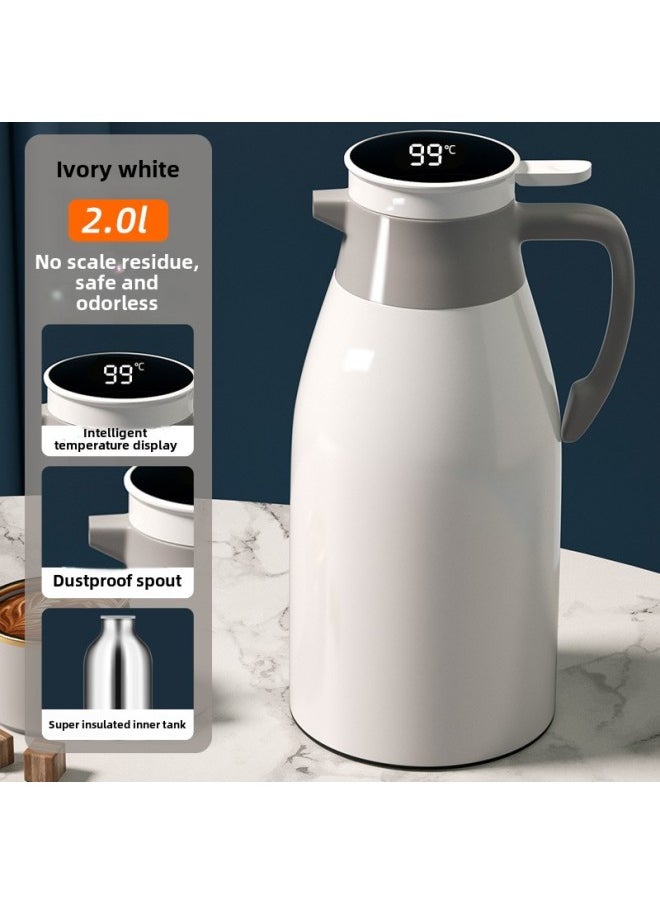 Generic - Hot Water Kettle Home Temperature Show Coffee Hot Water Kettle For Home Use-Color:Warm Display Model + Thickened Material + 48-hour Powerful Temperature Locking [xinghai Blue]-Capacity:1.0L - Image 1