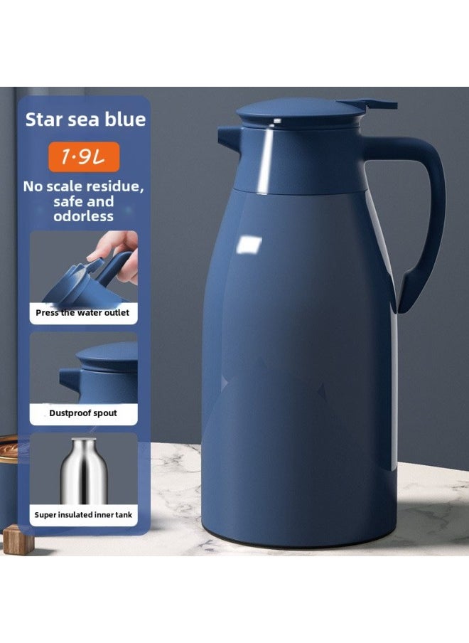 Generic - Hot Water Kettle Home Temperature Show Coffee Hot Water Kettle For Home Use-Color:Warm Display Model + Thickened Material + 48-hour Powerful Temperature Locking [xinghai Blue]-Capacity:1.0L - Image 1
