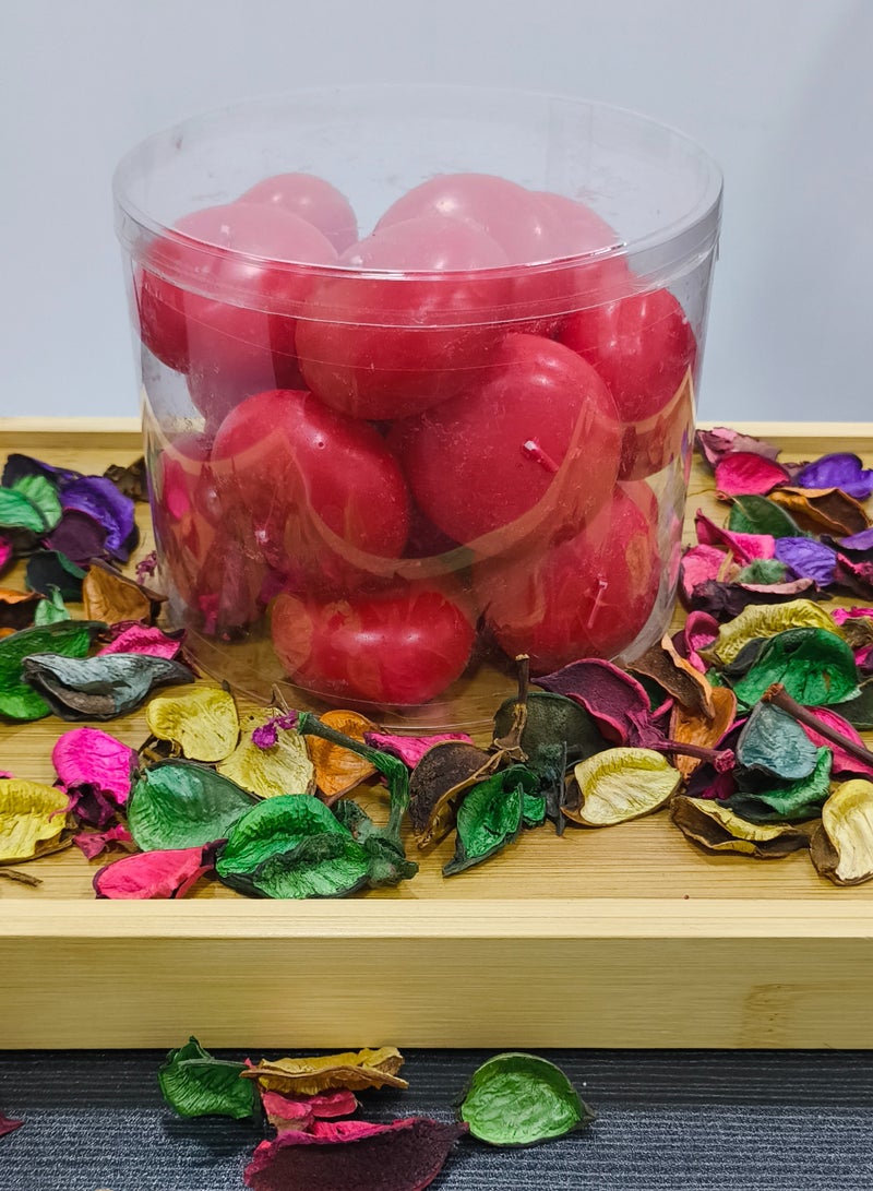 Red Floating Candles – Pack of 20 | Elegant Décor for Events, Spa & Home Ambience - Image 3