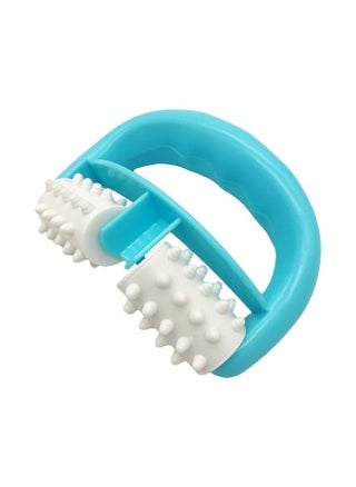 Plastic Manual Round Handle 2 Wheels Muscle Massage Roller Massager Cellulite Roller for Legs Arms Back Muscle Pain Relief and Muscle Relaxation (Blue) - pzsku/Z6AA9DE3CA3E97DABA53DZ/45/_/1681689512/70fcf8fa-bc89-4876-a09b-74f23230bbc5