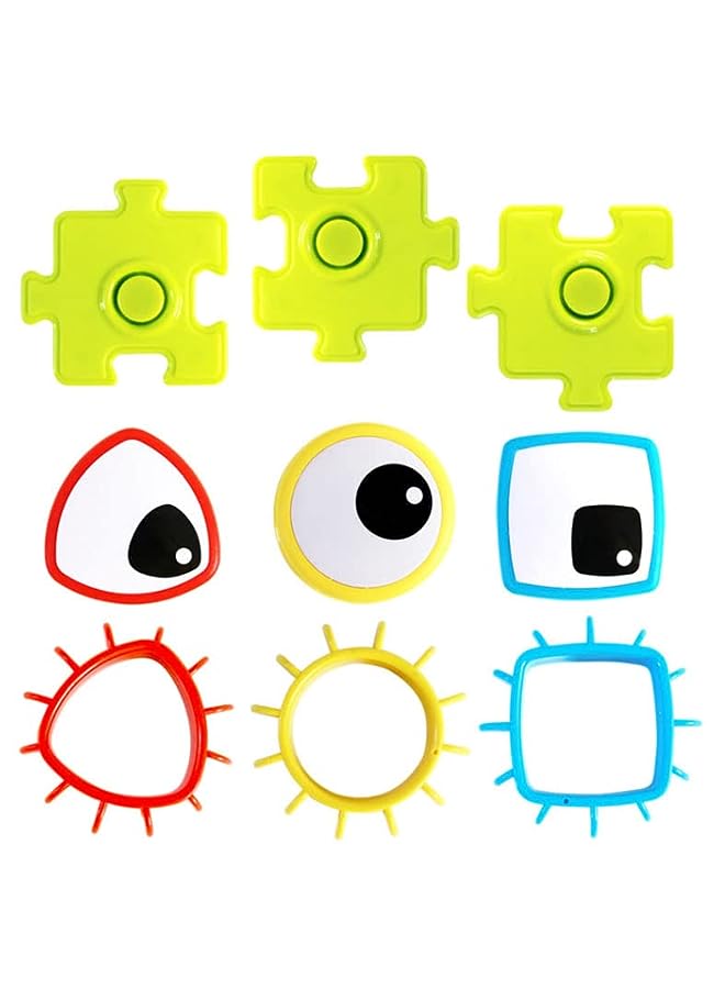 vesus of 3 Bath Gears - Three Colour Attachable Bath Gears With Eyes In The Middle That Spin - Image 2