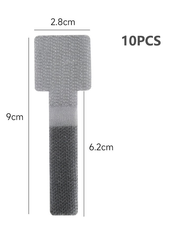 Loquat 10 Pieces Of Power Cord Velcro Cable Tie Cable Organizer, Multi-Purpose Data Cable Organizer - Image 5