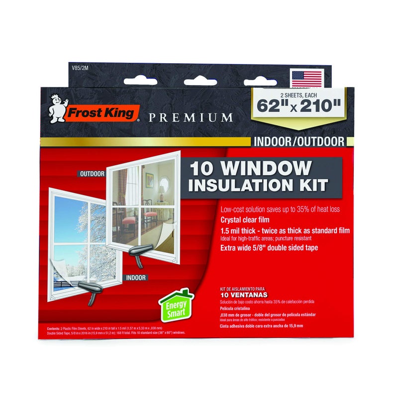 Frost King V85/2M Extra Strength Indoor Shrink Window Kits, Clear - Image 2