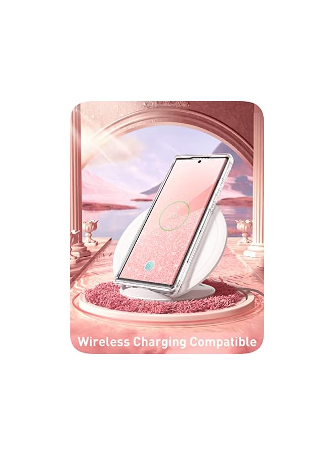 I-blason Cosmo Series for Samsung Galaxy S23 Ultra Case 6.8" (2023 Release), [Fingerprint ID Compatible] Slim Full-Body Stylish Protective Case with Built-in Screen Protector (Love Heart) - Image 4