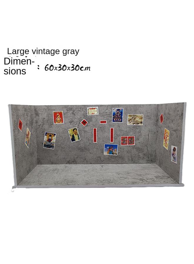 Bluejw Stall Night Market Square Stall Folding Baffle Mini Kitchen Background Board Easy Storage Folding Windproof Board Background Wall - Image 4