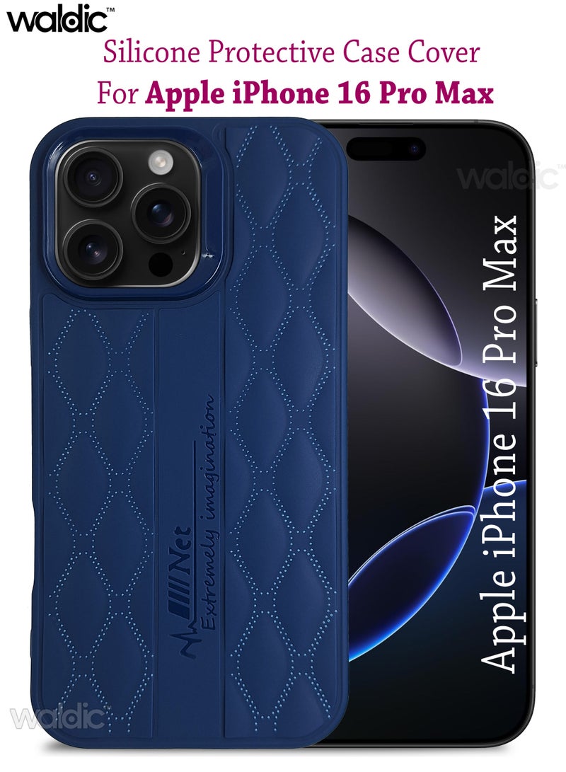 Waldic Apple iPhone 16 Pro Max Premium UAG Case | Premium Silicone  Case Cover Designed for Apple iPhone 16 Pro Max | Apple iPhone 16 Pro Max Case Camera and Drop Protection Thin Protective Back Cover Case for Apple iPhone 16 Pro Max - Blue - Image 1