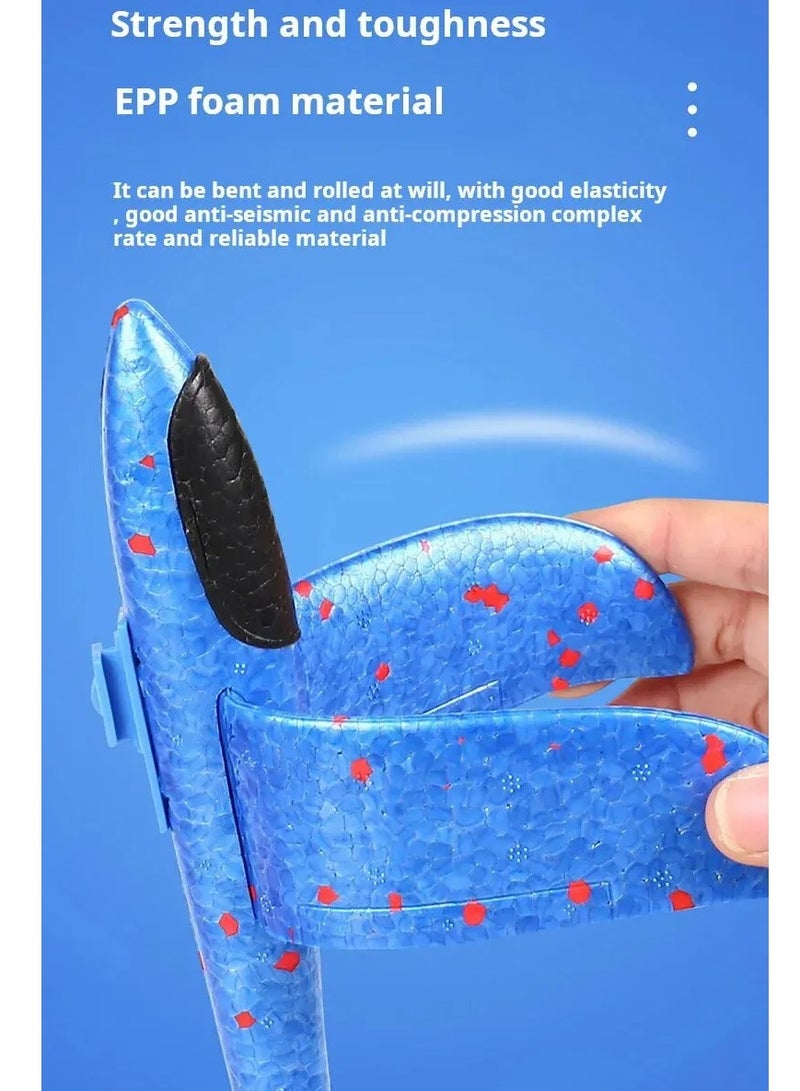 AROAQ Foam Airplanes For Kids, Strong And Durable One Click Ejection Model Foam Airplane, Manuel Catapult Plane Foam Throwing Glider Toy, Airplane Launcher Toy For Boys And Girls, (Red Gun Random) - Image 5