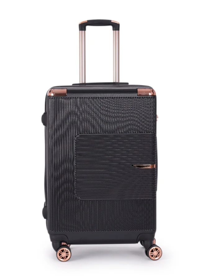 ليمرا شنطة سفر مخصصة لقمرة الطائرة بتصميم صلب و قوي مقاس 20 انش أسود