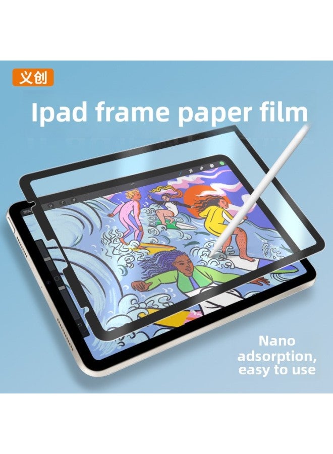 Suitable For Apple IPadAir Writing Paper Feeling Pro10.5 Flat 11 Inch Seamless Edge Photo Frame Adhesive Paper Film-Color:Frame Glue Paper Film 【Japan Genuine】】-Dimensions:ipad Air1/2/pro9.7 Inch