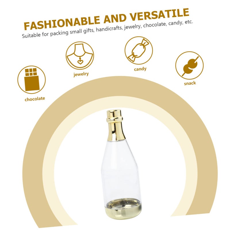 Transparent Candy Bottle Case 2 Pack Mini Favor Containers For Party Treats - Image 5