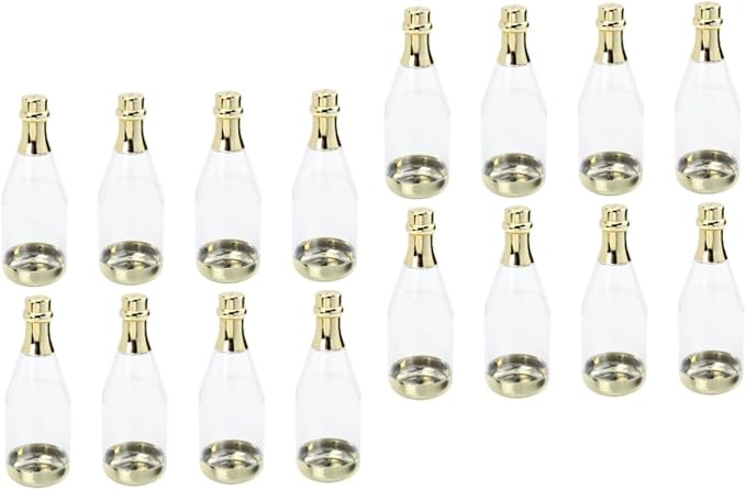 Transparent Candy Bottle Case 2 Pack Mini Favor Containers For Party Treats - Image 1