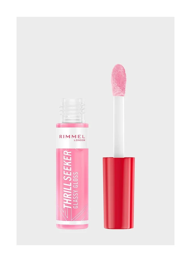 RIMMEL LONDON Thrill Seeker Glassy Gloss Lip Gloss - 150 - Pink Candy, 10ml