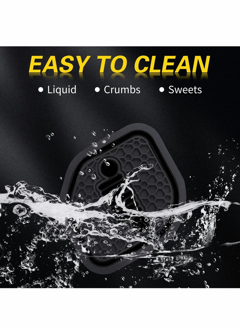 Universal Auto Cup Holder Coaster for Jeep Wrangler JL/JLU & Gladiator JT (2018-2022) - 4PCS Black Interior Mat Pad - Image 4