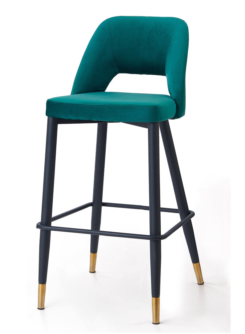 Ripple FURNITURE Bar Stool Kitchen Chair Round 3D High Bar Chair Modern Design With Chrome Base  - Image 1