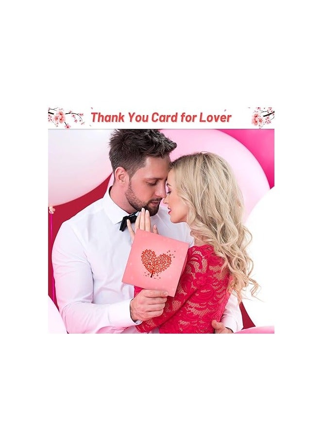 عيد الحب 3D يطفو على السطح بطاقة الحب, بطاقة عيد الحب الذكرى السنوية لشجرة القلب, بطاقة حب الزفاف لصديقة, لها, زوجة, زوج, الآباء, خطوبة, مع ملاحظة رسالة ومغلف - Image 4