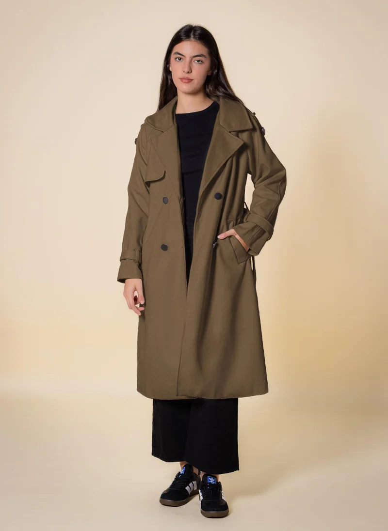 SHAPES SOFT DOUBLE-BRESTED COAT