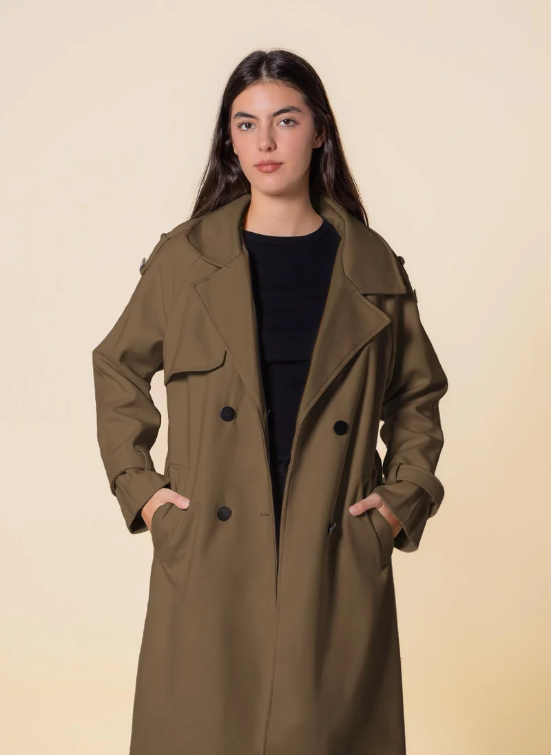 SHAPES SOFT DOUBLE-BRESTED COAT