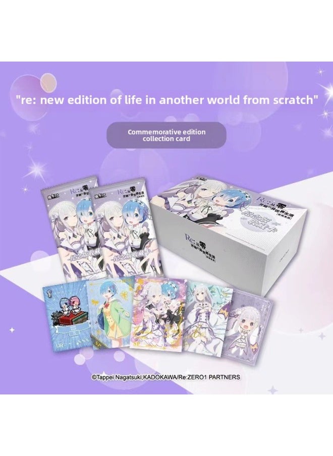 null - Card Collection Agency Re's Life In A World From Scratch Edition Commemorative Edition Rem Animation Surrounding Card-color:[2nd Bullet] Time Gap 1 Box Of 10 Packs - Image 1