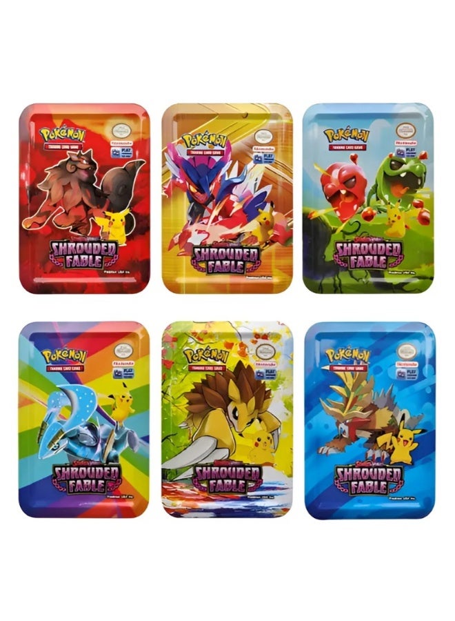 بوكيمون لعبة بطاقات بوكيمون التداولية - Pokémon TCG – Shrouded Fable - في علبة معدنية ( علبة واحدة) - Image 1