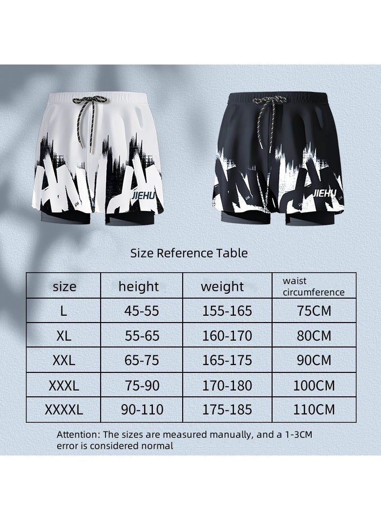 KUYING New High Waisted Flat Angle Swimming Trunks  - Image 2