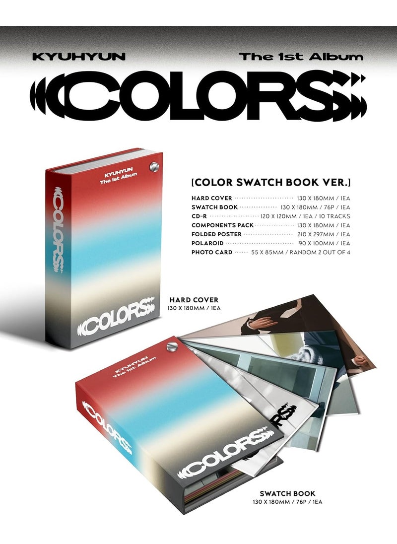 Kyuhyun Solo Album Colors Color Swatch Book Version Kpop Music CD with Photocard Folded Poster and More - pzsku/Z6AAAA660105490DBA008Z/45/_/1736488459/f3db077b-e088-4533-b986-a0daeec1b57b