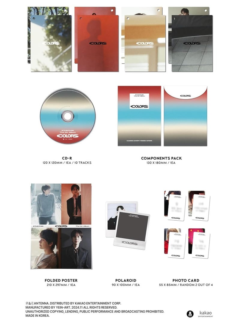 Kyuhyun Solo Album Colors Color Swatch Book Version Kpop Music CD with Photocard Folded Poster and More - pzsku/Z6AAAA660105490DBA008Z/45/_/1736488469/54522822-6882-411d-a0b6-d562412d2499