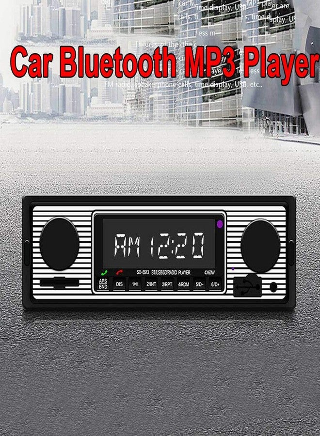 ANER Car Stereo for Bluetooth, Retro Car FM Radio Smart Player, Electronic Auto FM Radio Receiver, Hands-Free Calling, Support MP3/WMA/WAV/AUX - Image 2
