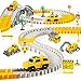 kizplays 260 PCS Construction Race Tracks for Kids Toys 2 Racing Cars 4 Construction Cars 1 Map  Flexible DIY Track Set Engineering Toys for 3 4 5 6 Year Old Boys Girls - Image 4