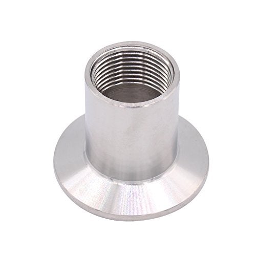 DERNORD Sanitary Female Threaded Pipe Fitting to 1.5 Inch TRI CLAMP (OD 50.5mm Ferrule) (Pipe Size: 3/4" NPT) - Image 1