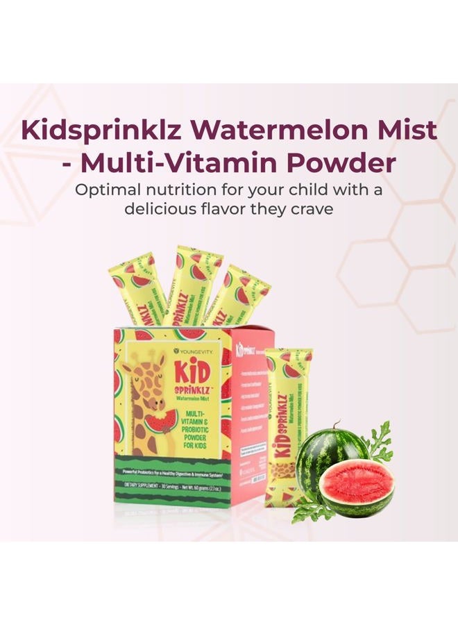 youngevity Kidsprinklz Watermelon Mist - Multi-vitamin Powder, 60g (2.1oz) - Image 2