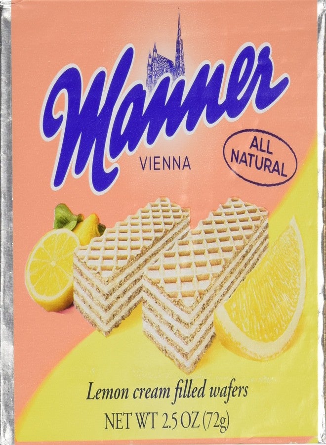 Manner Lemon Wafers, 2.54 Ounce (Pack of 12) - Image 1