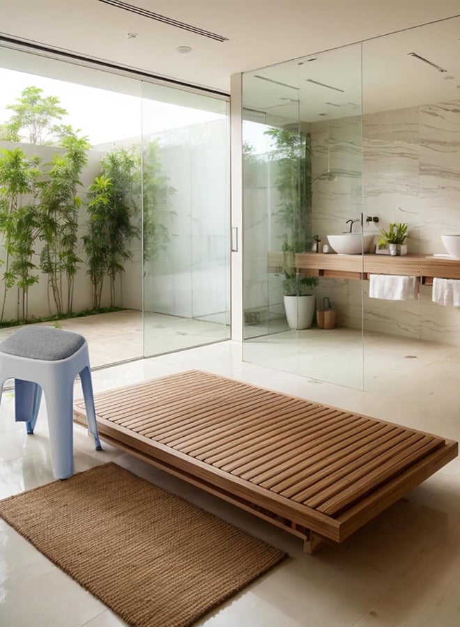 SKY-TOUCH 1pc Durable Stacking Stools,Backless Stackable Stools Portable Plastic Stack Stools,Comfortable fabric cushions,For Makeup,Kitchen Dining,Classroom,Students,(Grey Color) - Image 3