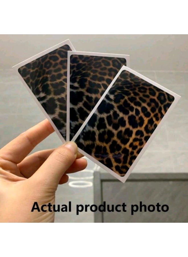 شي إن 3pc Faux Leopard Print Credit Card Sticker, High-End DIY Sticker, Same As Makeup Blogger, Must-Have For Leopard Print Lovers, Decorate Transit Card, Student ID, Credit Card (Self-Adhesive) - Image 3