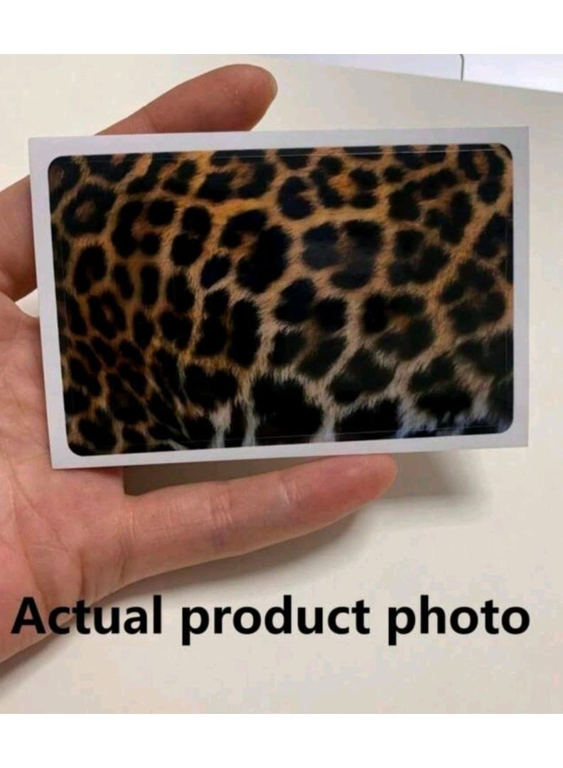 شي إن 3pc Faux Leopard Print Credit Card Sticker, High-End DIY Sticker, Same As Makeup Blogger, Must-Have For Leopard Print Lovers, Decorate Transit Card, Student ID, Credit Card (Self-Adhesive) - Image 4
