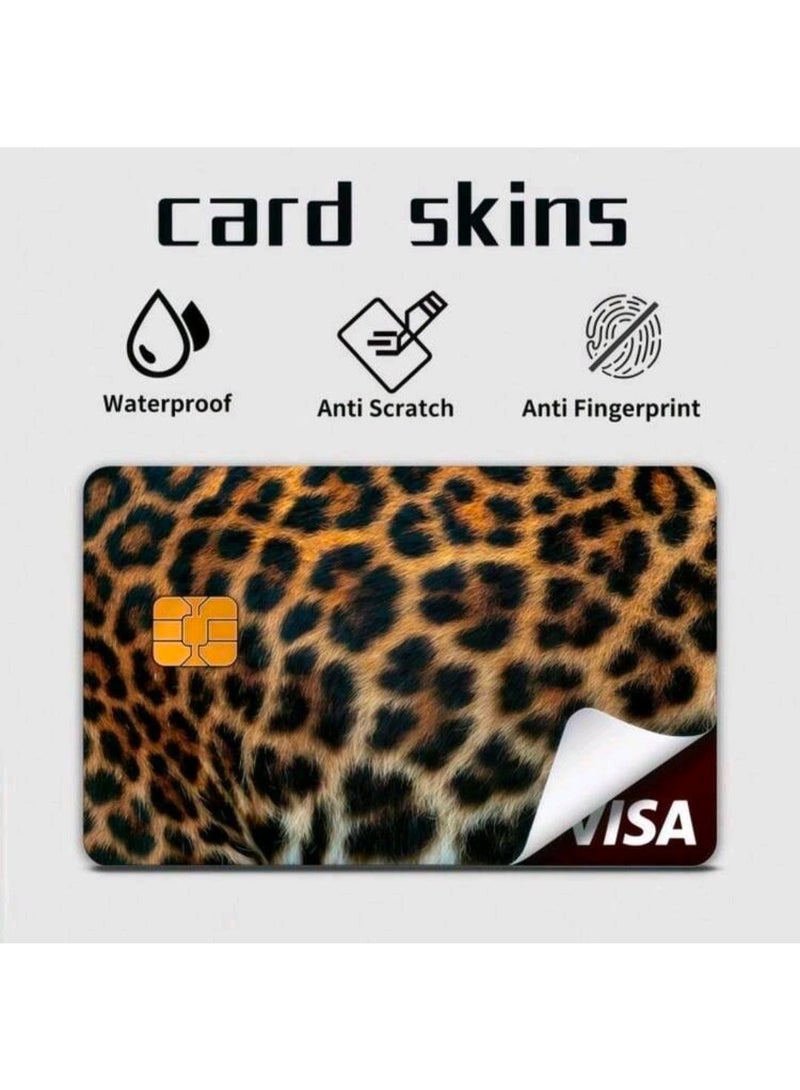 شي إن 3pc Faux Leopard Print Credit Card Sticker, High-End DIY Sticker, Same As Makeup Blogger, Must-Have For Leopard Print Lovers, Decorate Transit Card, Student ID, Credit Card (Self-Adhesive) - Image 5