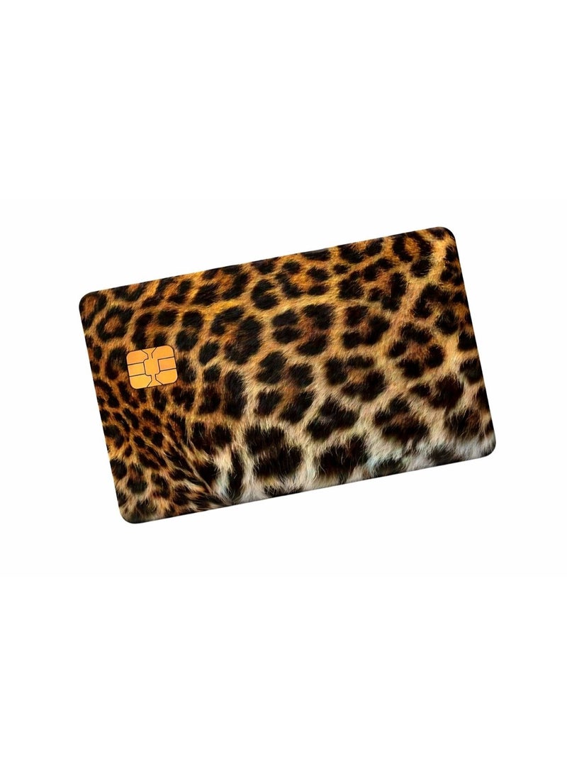 شي إن 3pc Faux Leopard Print Credit Card Sticker, High-End DIY Sticker, Same As Makeup Blogger, Must-Have For Leopard Print Lovers, Decorate Transit Card, Student ID, Credit Card (Self-Adhesive) - Image 1
