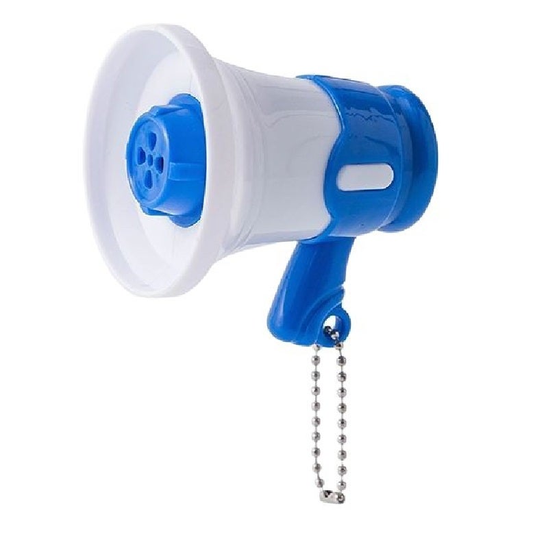 Children Megaphone Toy Portable Bullhorn Loudspeaker with Recording, Music, Siren and Lanyard, Battery Operated Kids Speaker for Party, Camping & Pretend Play/BLUE - Image 1