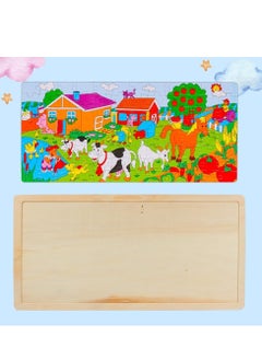 UKR UKR At the Yard Farm Wooden Puzzle – Assorted Animal Puzzle for Kids | Educational Learning Toy for Toddlers & Preschoolers | Fun & Interactive Puzzle for Early Development  - Image 2