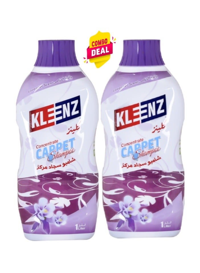 Klenz Concentrated Carpet Shampoo Cleaner (Pack of 2)