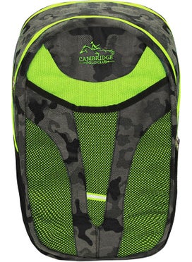 Cambridge Polo Club Unisex Backpack with Side Pocket, Waterproof Fabric Base and Back Shock Absorbing Support  - Image 1