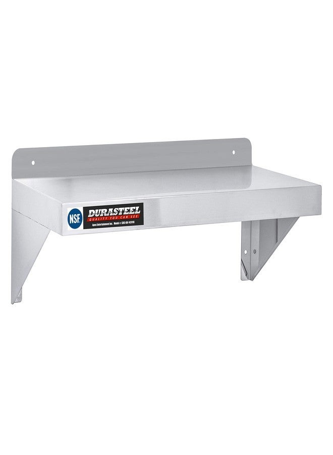 DuraSteel Stainless Steel Wall Mount Shelf 24" Wide x 14" Deep Commercial Grade - NSF Certified - Good for Restaurant, Bar, Home, Kitchen, Laundry, Garage and Utility Room - Image 4